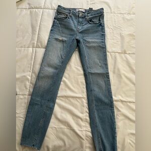 Zara Light Blue Skinny Jeans